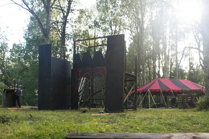 Vishna-Ghrim camp build in progress.